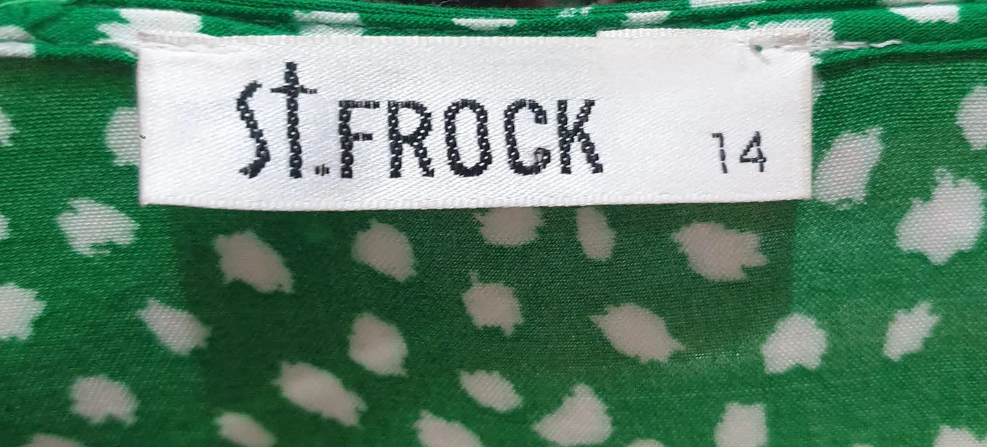 St Frock unique print dress size 14