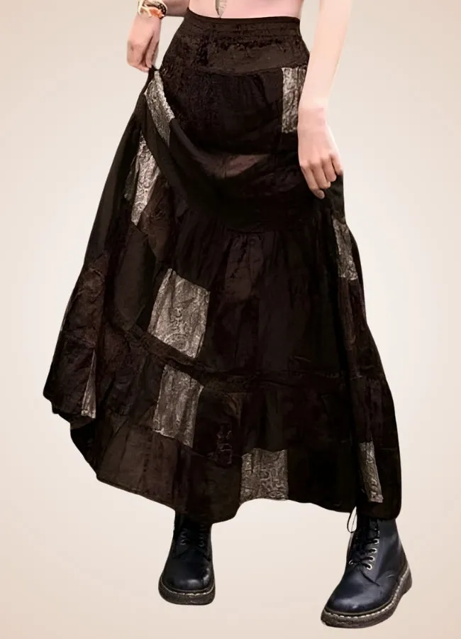 Steampunk Patchwork Skirt