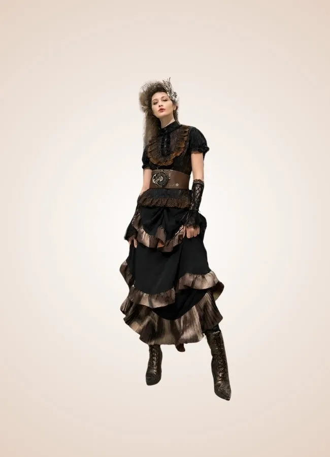 Steampunk Vintage Long Skirt