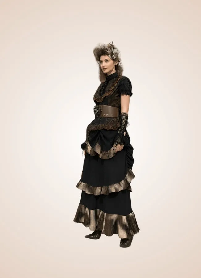 Steampunk Vintage Long Skirt