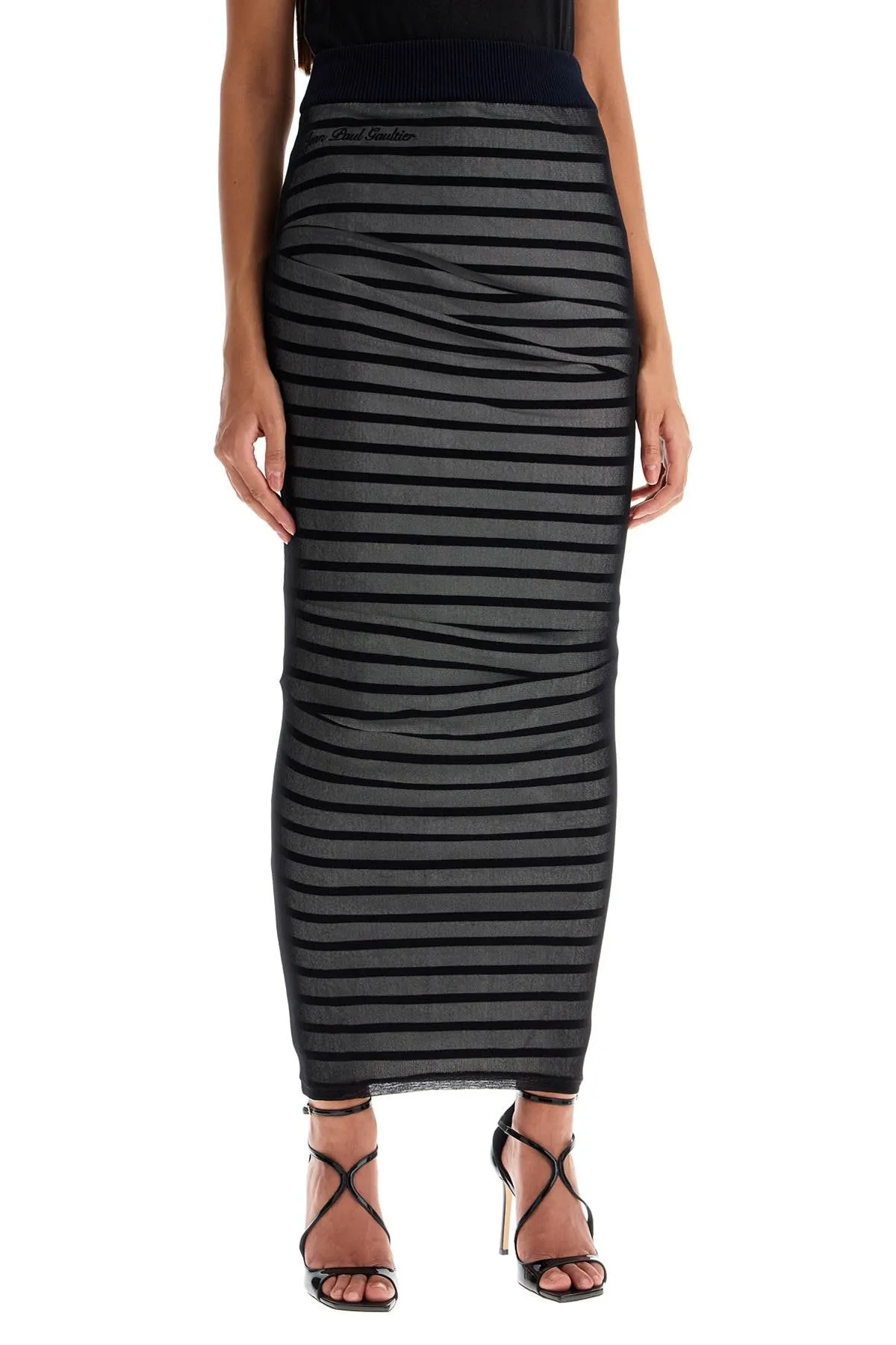 striped skirt in