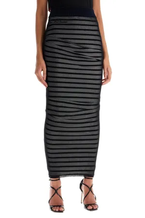 striped skirt in