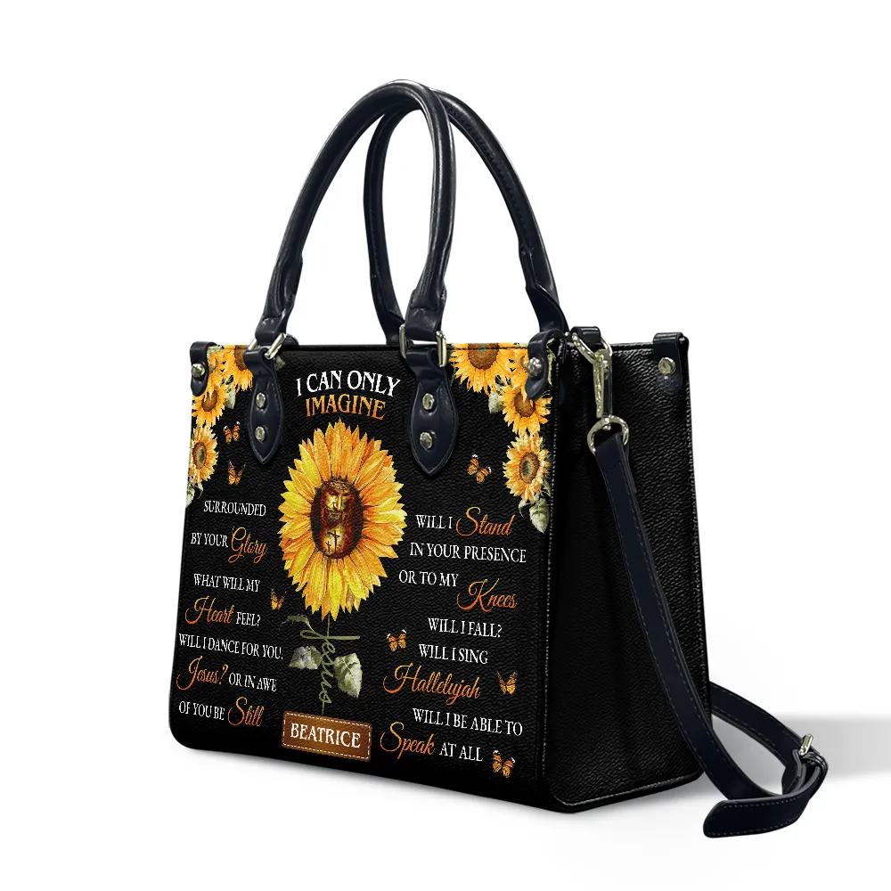 Sunflower I Can Do Leather Bag