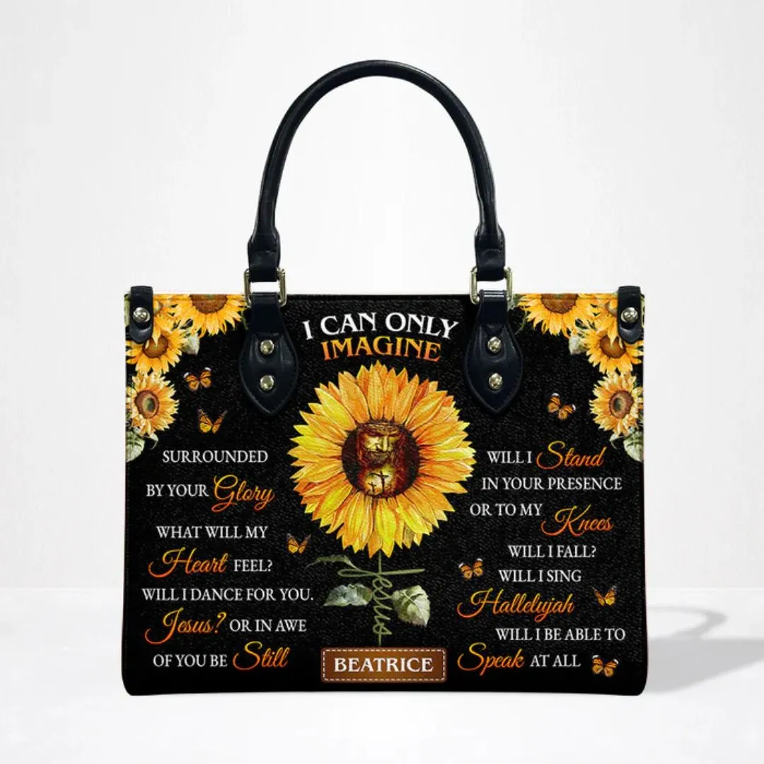 Sunflower I Can Do Leather Bag