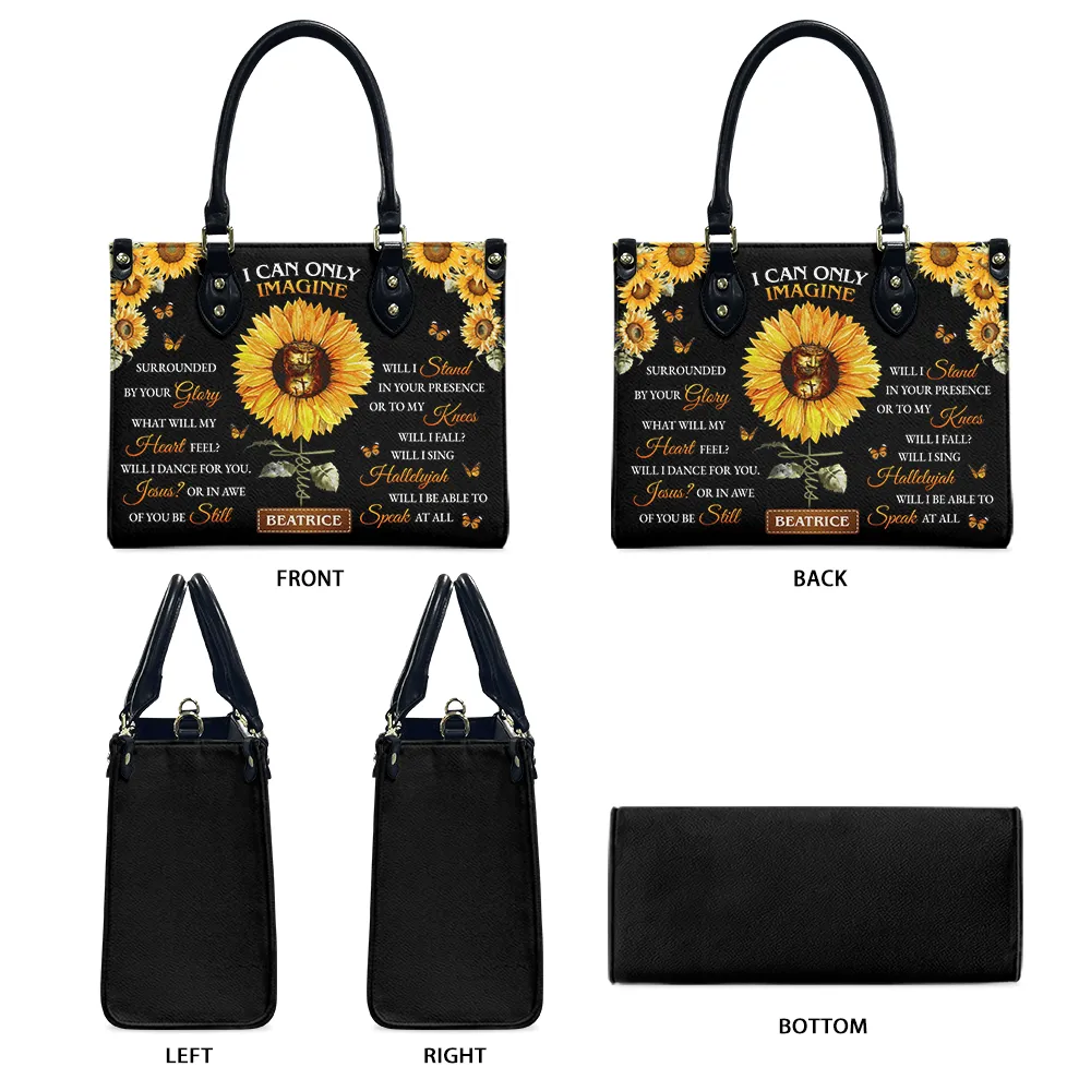 Sunflower I Can Do Leather Bag