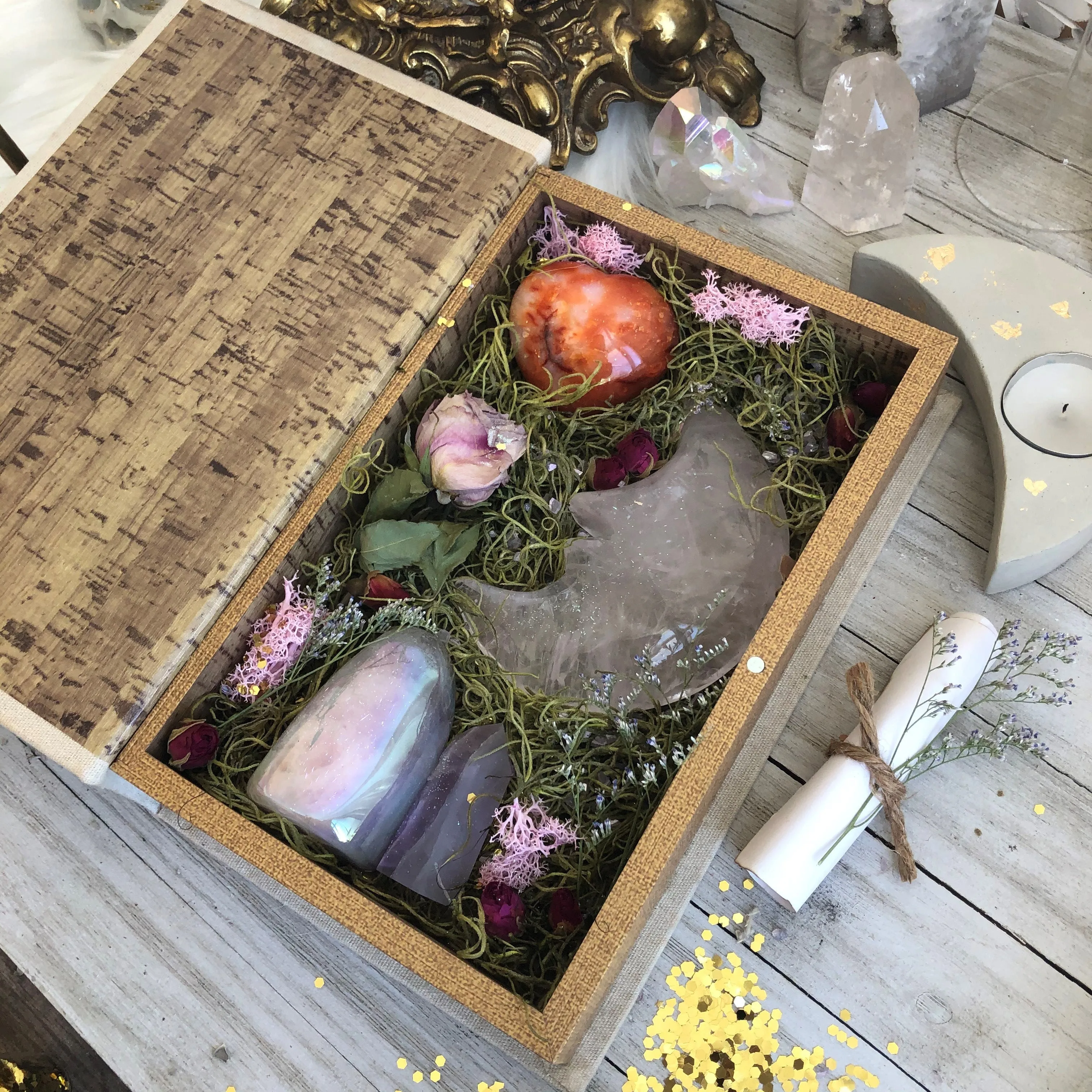 Surprise Gift Box, Monthly Box, Subscription Box, Mystery Box, Crystal Gift Box