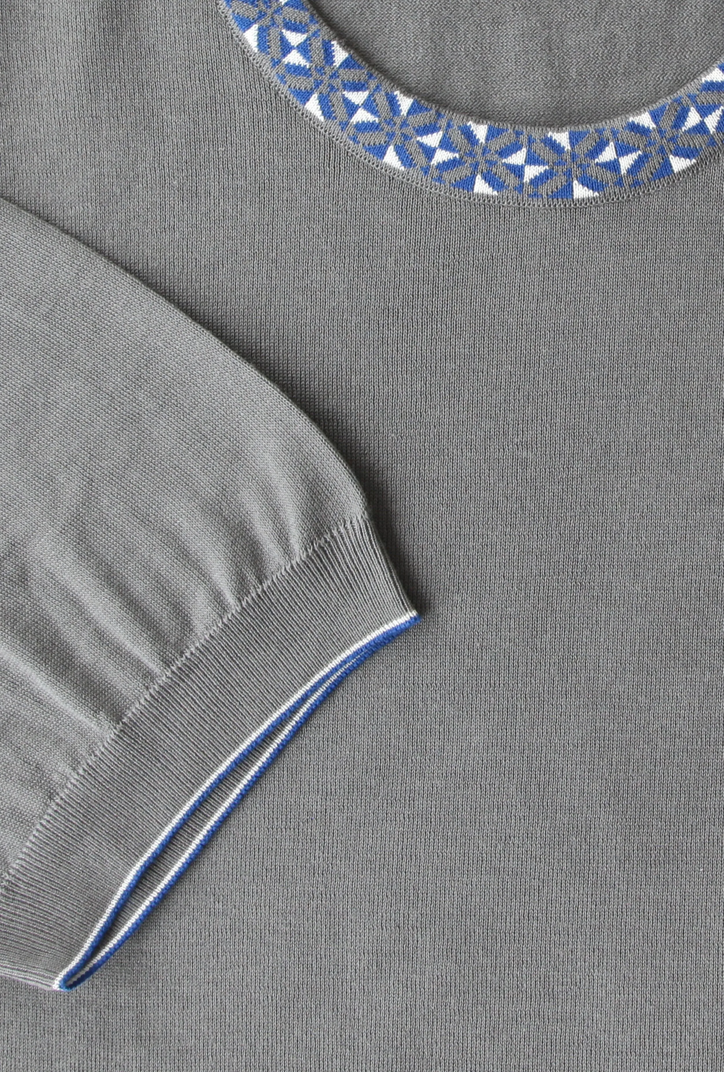 Svevo Parma Gray Crewneck Sweater