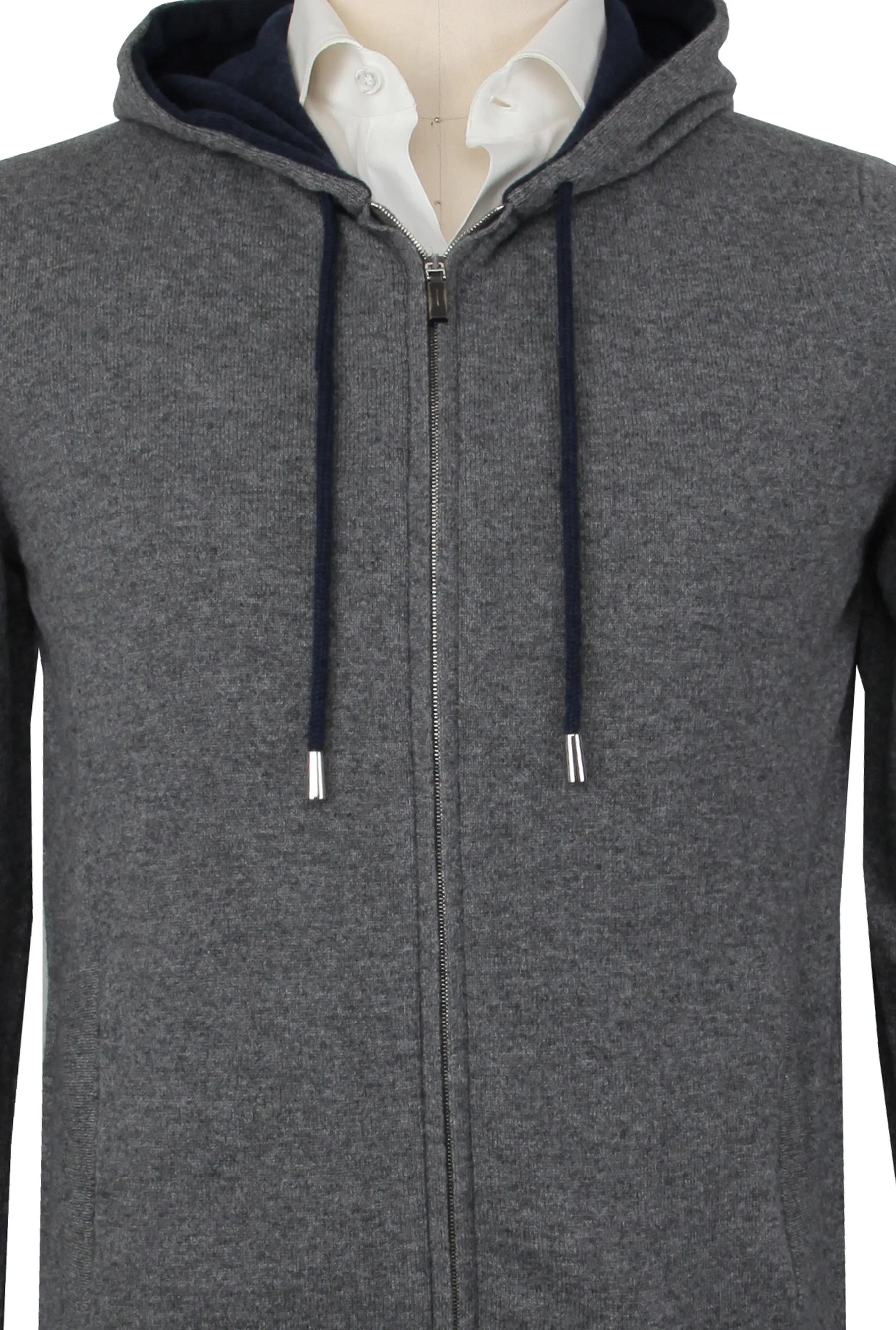 Svevo Parma Gray Hooded Sweater