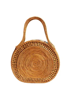 Sydney Raffia Satchel Bag ::RET