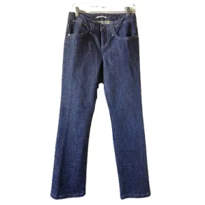 Tahari Dark Blue Wash Boot Leg Jeans Size 2  Tall /Long Like New