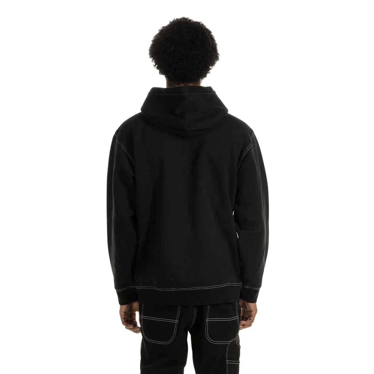 Taikan Men Custom Hoodie Black Contrast Stitch TH0001-BLKCST