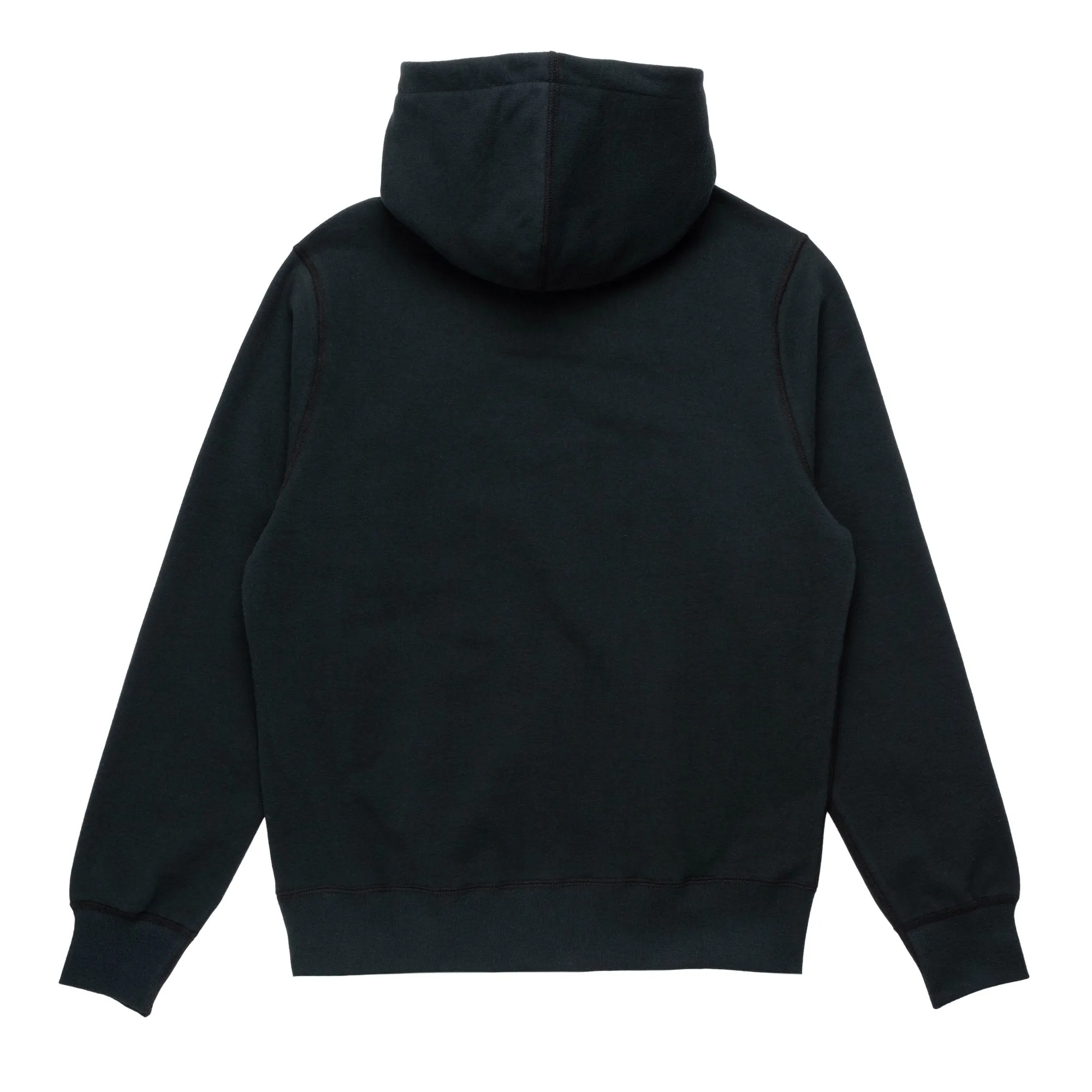 Team Lettering Snap Hoodie Black