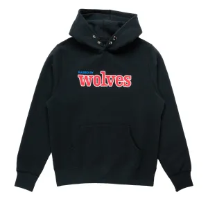 Team Lettering Snap Hoodie Black