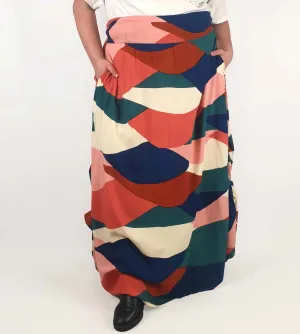 That Bird Label colourful maxi skirt size 22