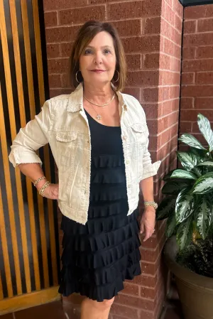 The Bella Linen Button Jacket by Lulu B