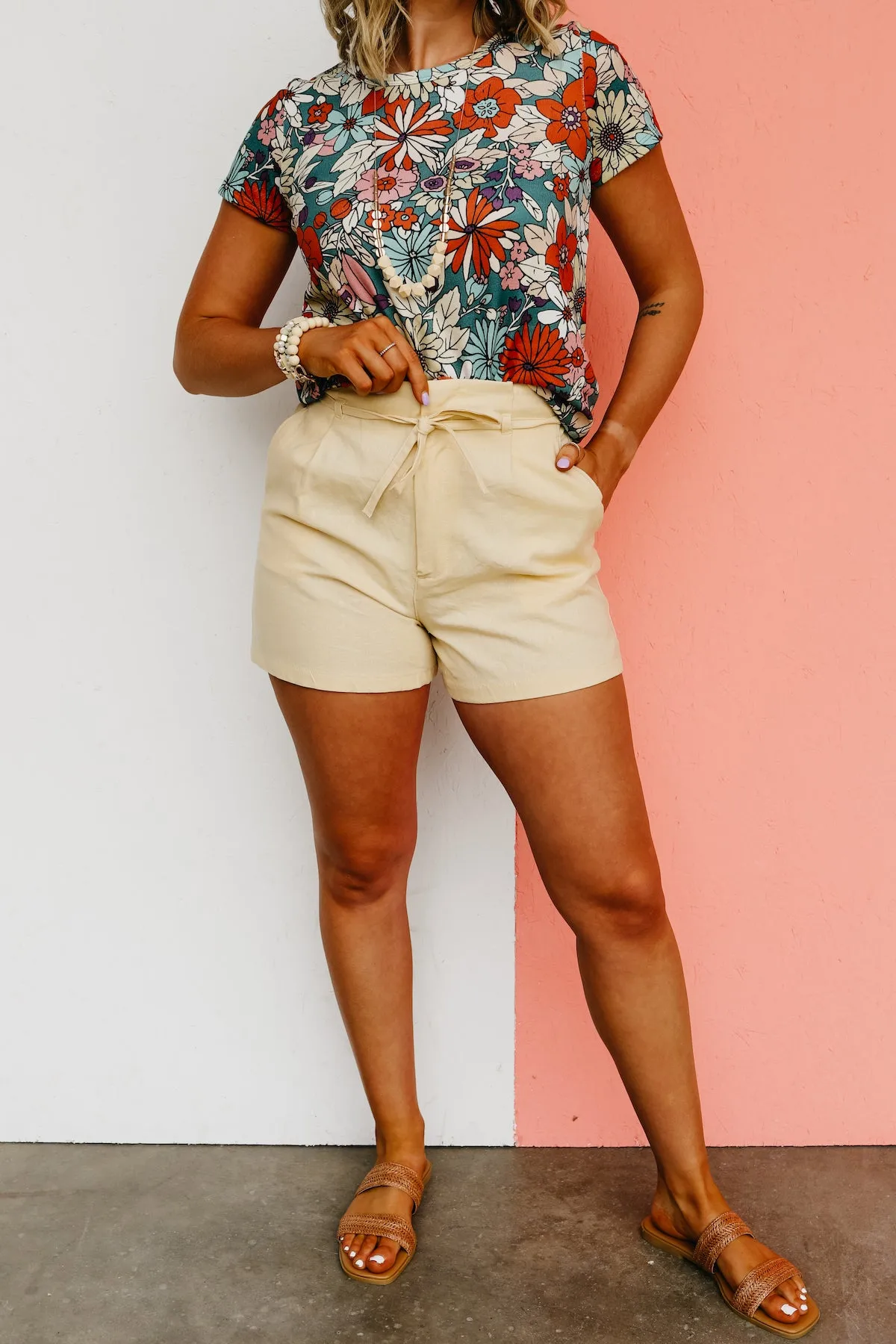 The Celeste Linen Shorts - FINAL SALE