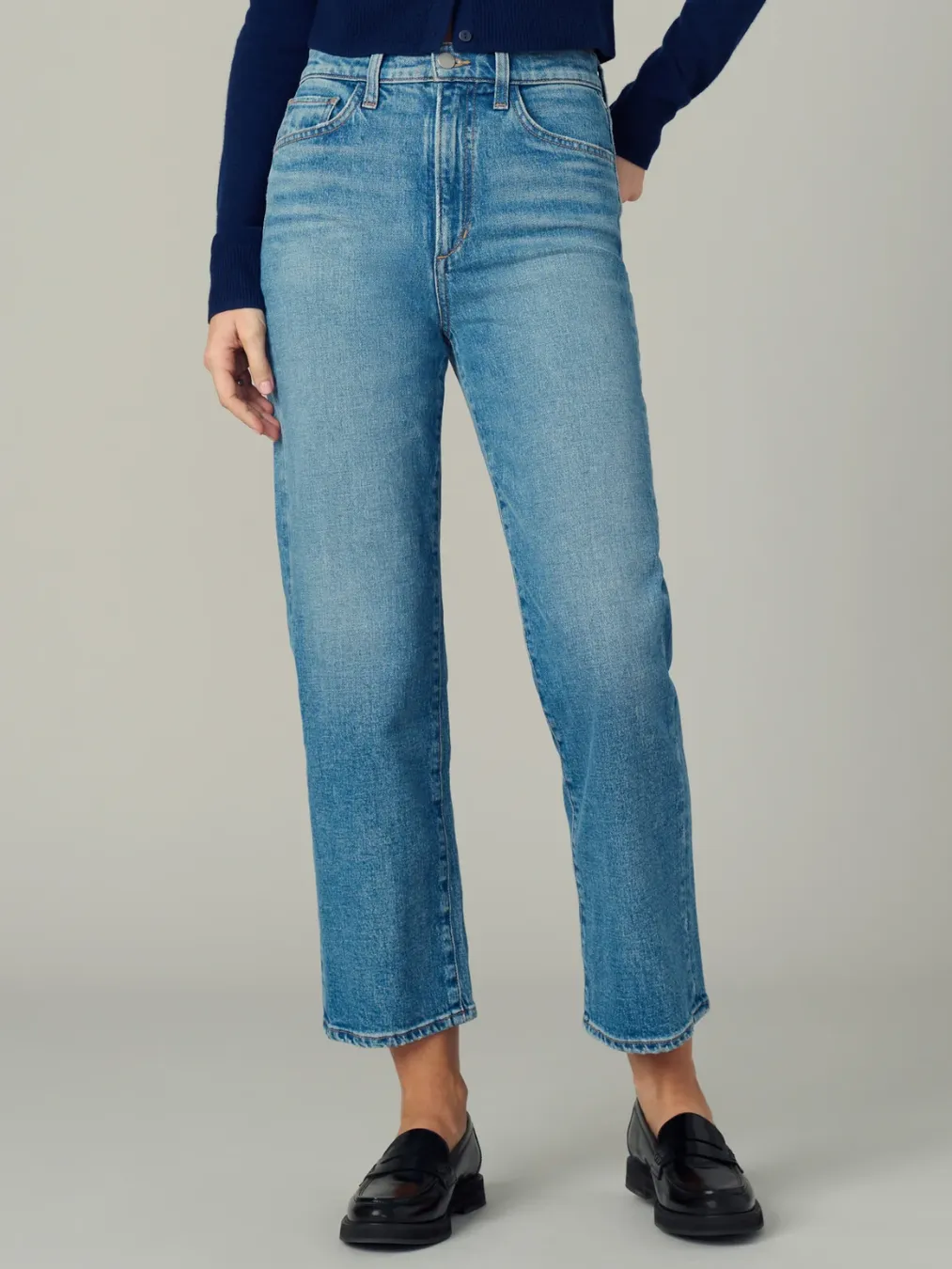 The Margot Crop Straight Denim