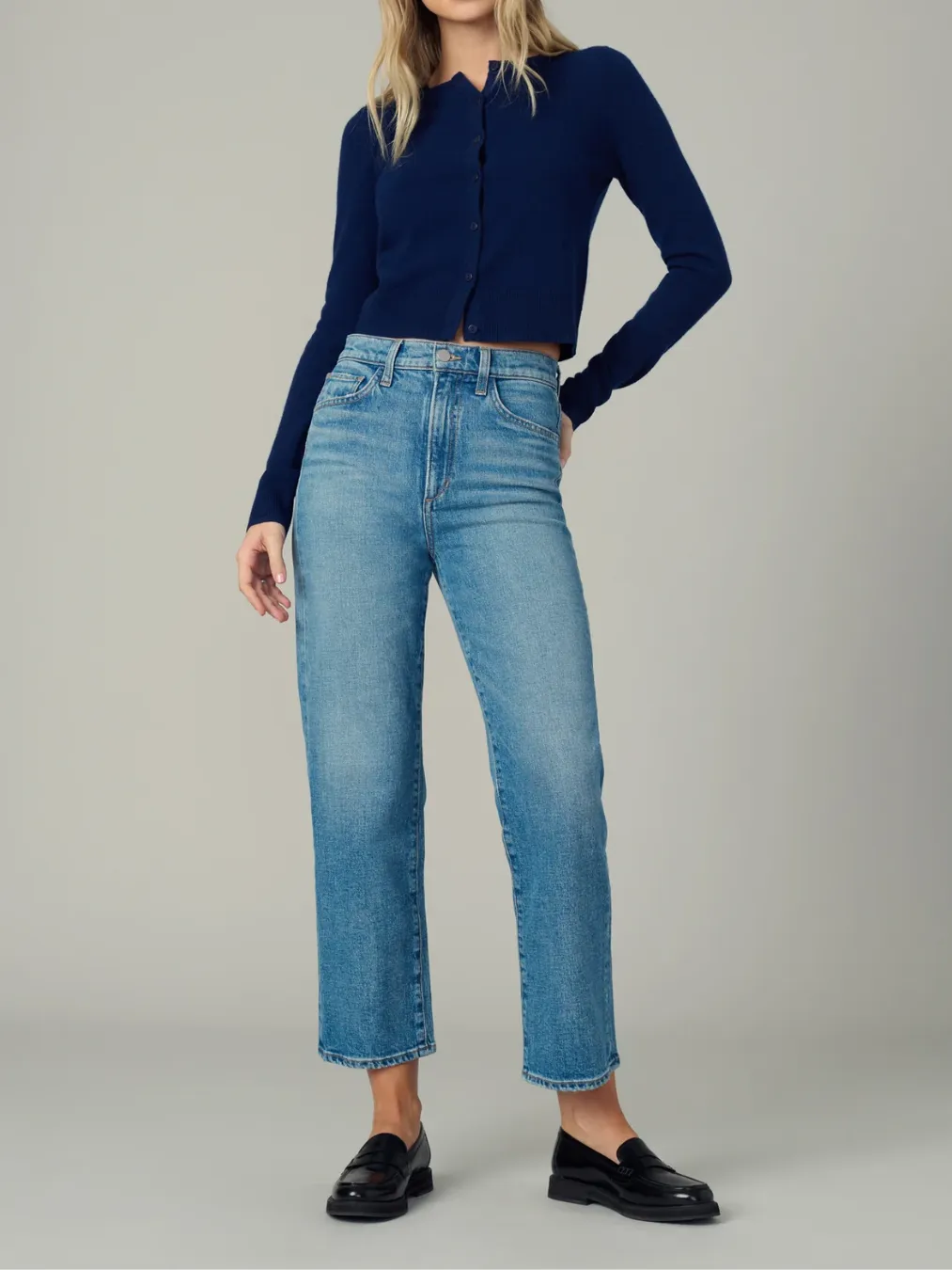 The Margot Crop Straight Denim