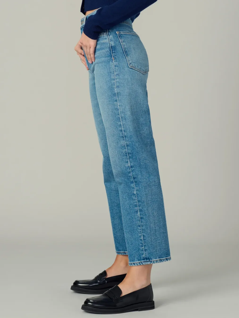 The Margot Crop Straight Denim