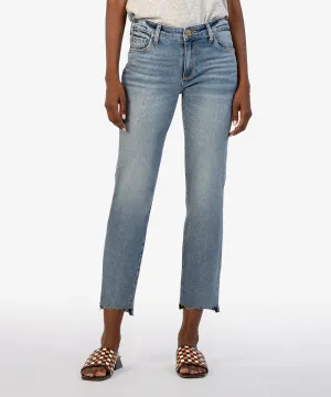 The Reese Straight Leg Ankle Jeans - Operated Wash