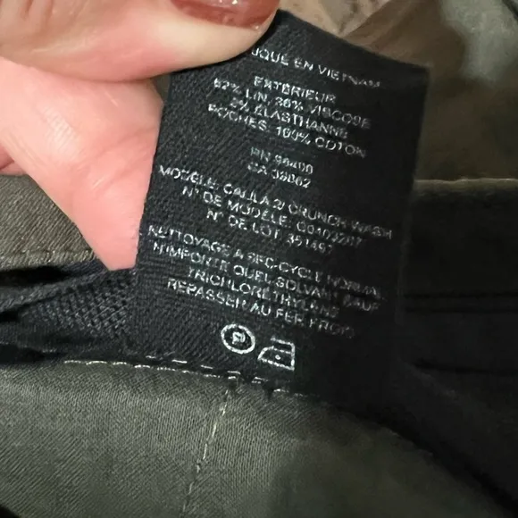 Theory Linen Blend Shorts Green Size 10