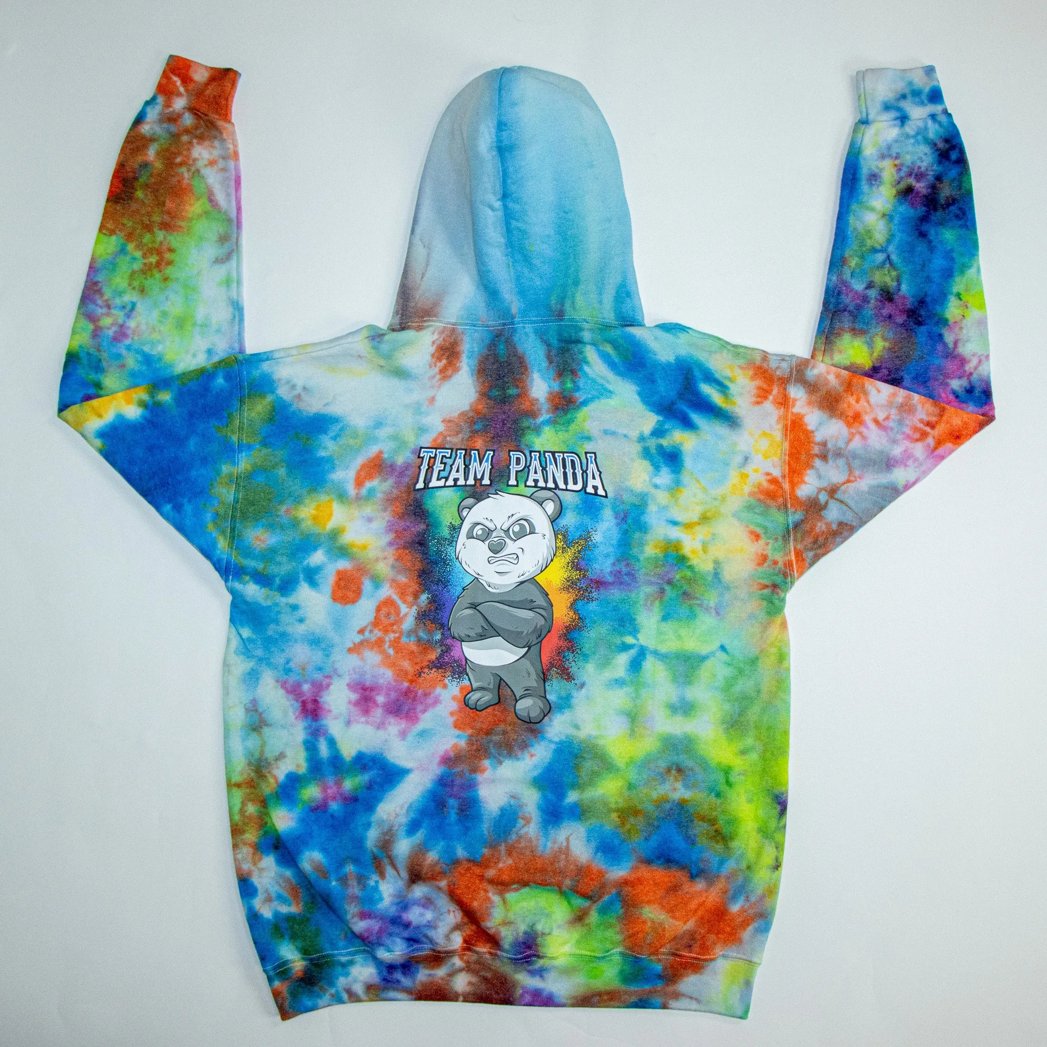 Tie Dye Panda Pullover Hoodie
