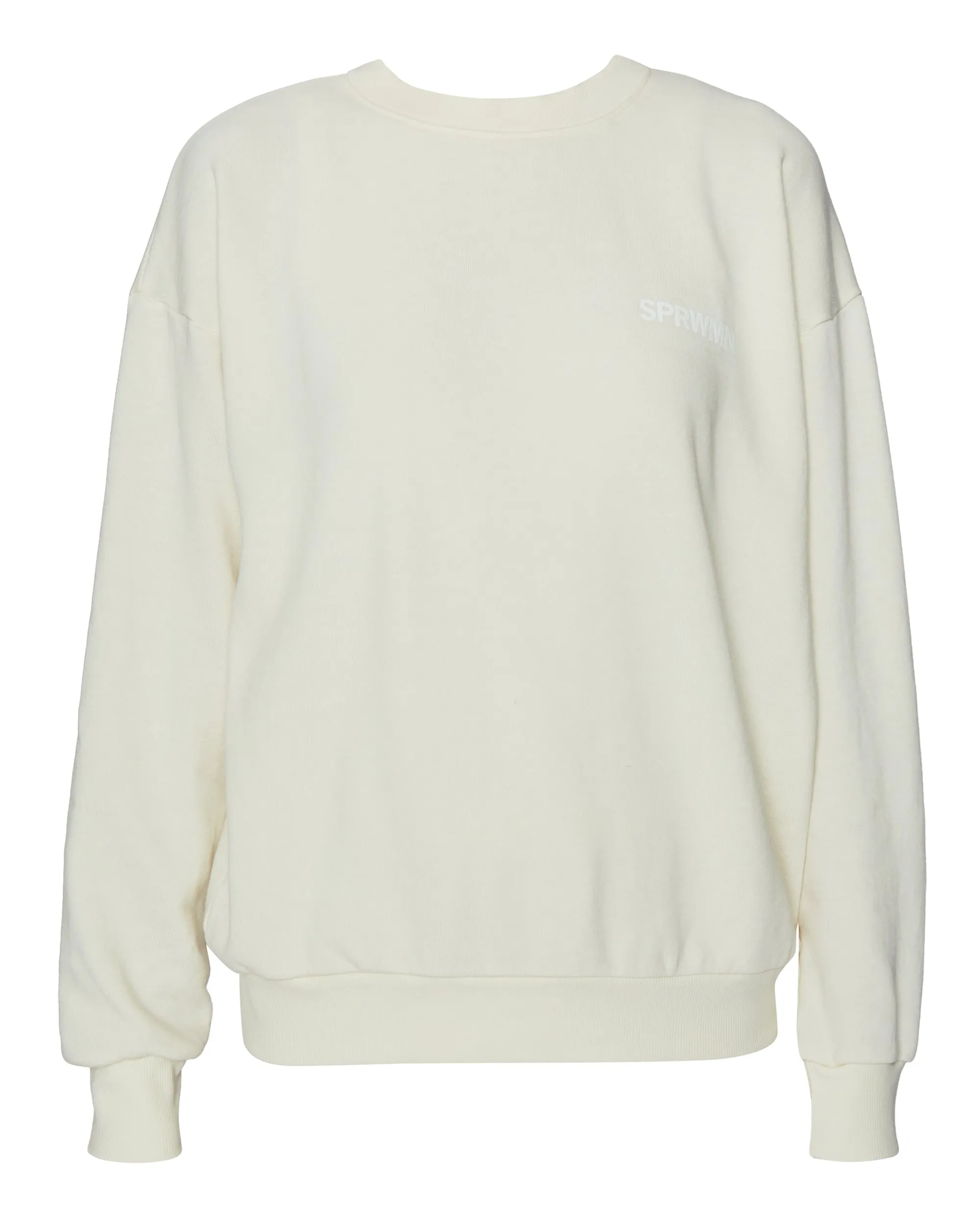 Tiny Logo Sweatshirt in Creme