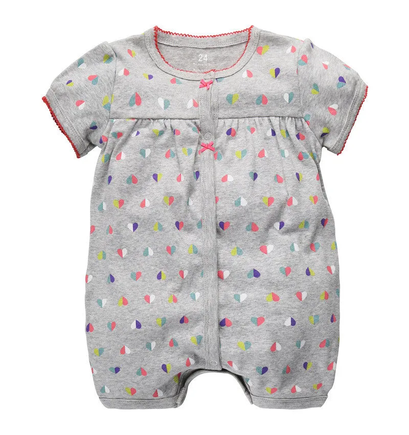 Toddler Baby Boy Rompers Summer Baby Girls Clothing Sets Roupas Infant Baby Jumpsuits Short Sleeve born Baby Clothes