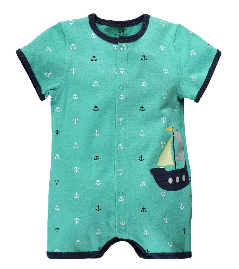 Toddler Baby Boy Rompers Summer Baby Girls Clothing Sets Roupas Infant Baby Jumpsuits Short Sleeve born Baby Clothes