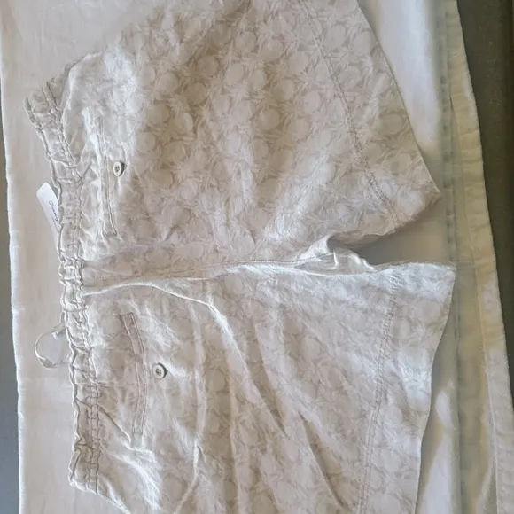 Tommy Bahama Beige Pinapples Linen Sz. L Shorts