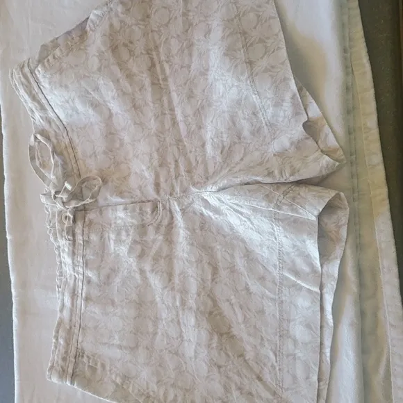 Tommy Bahama Beige Pinapples Linen Sz. L Shorts