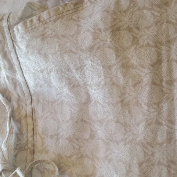 Tommy Bahama Beige Pinapples Linen Sz. L Shorts