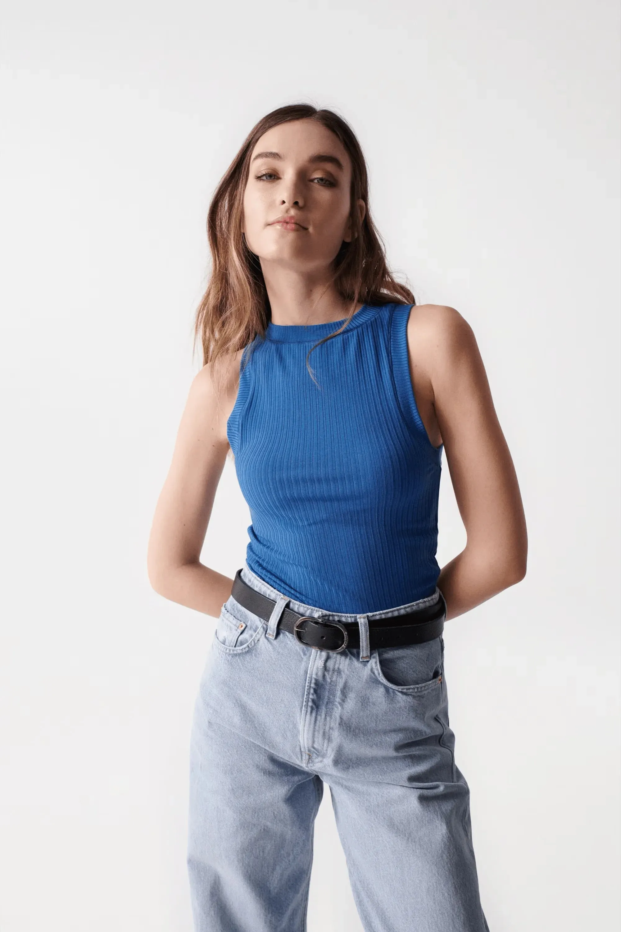 Top de Punto Salsa Jeans de Mujer con Cuello Halter