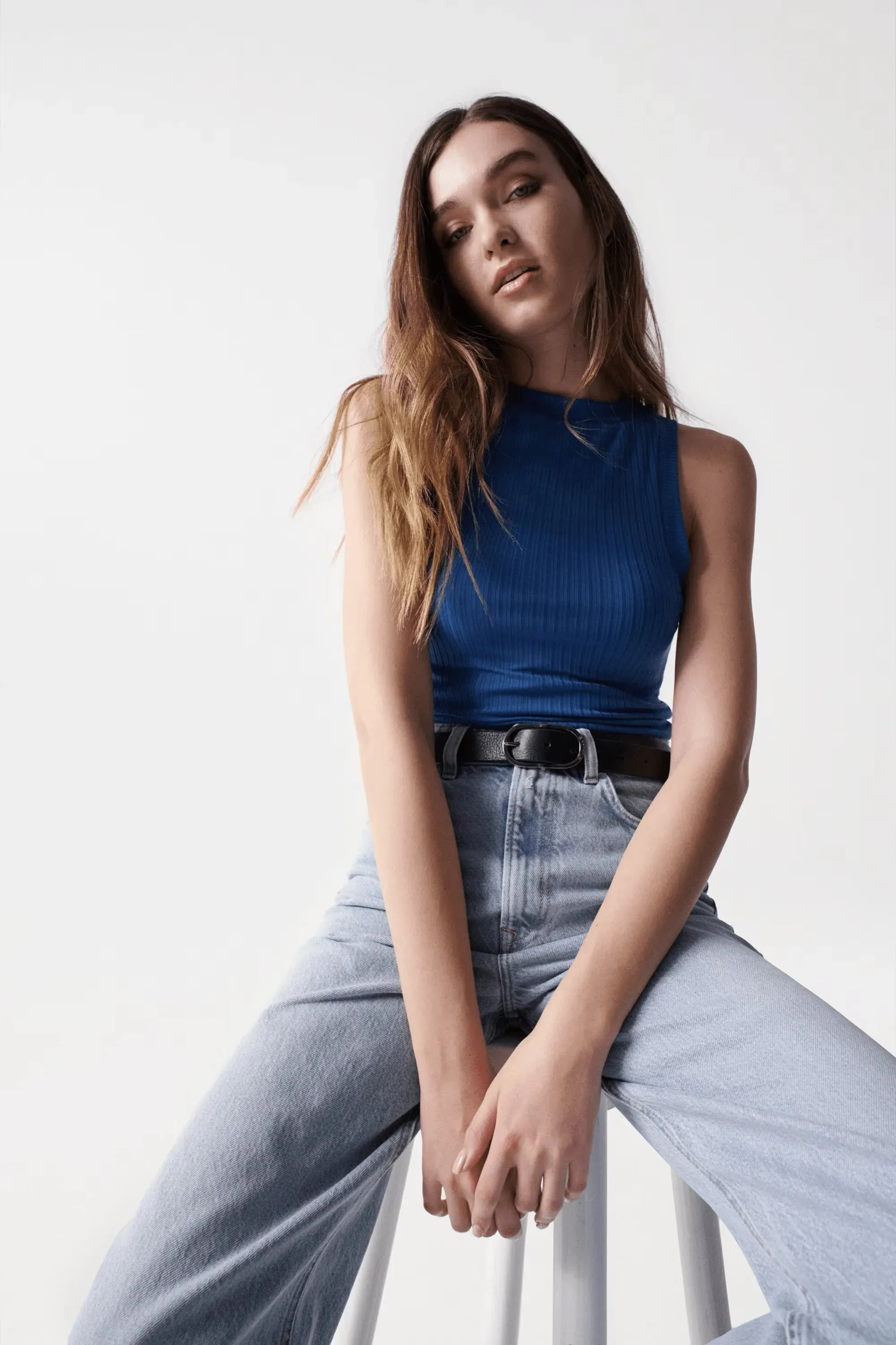 Top de Punto Salsa Jeans de Mujer con Cuello Halter