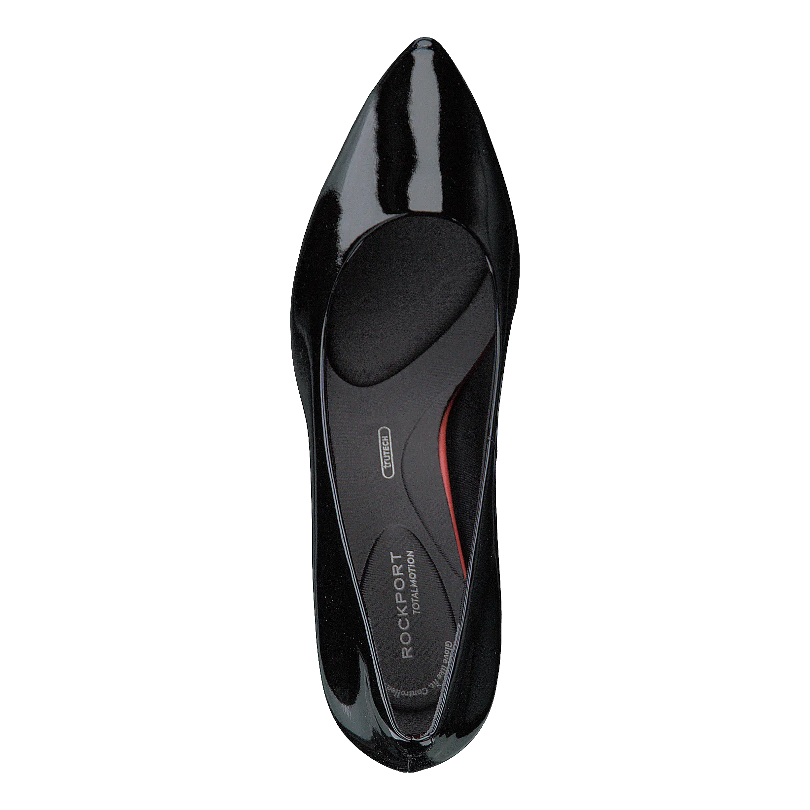 Total Motion  75Mm Pointy Pump Black Patent