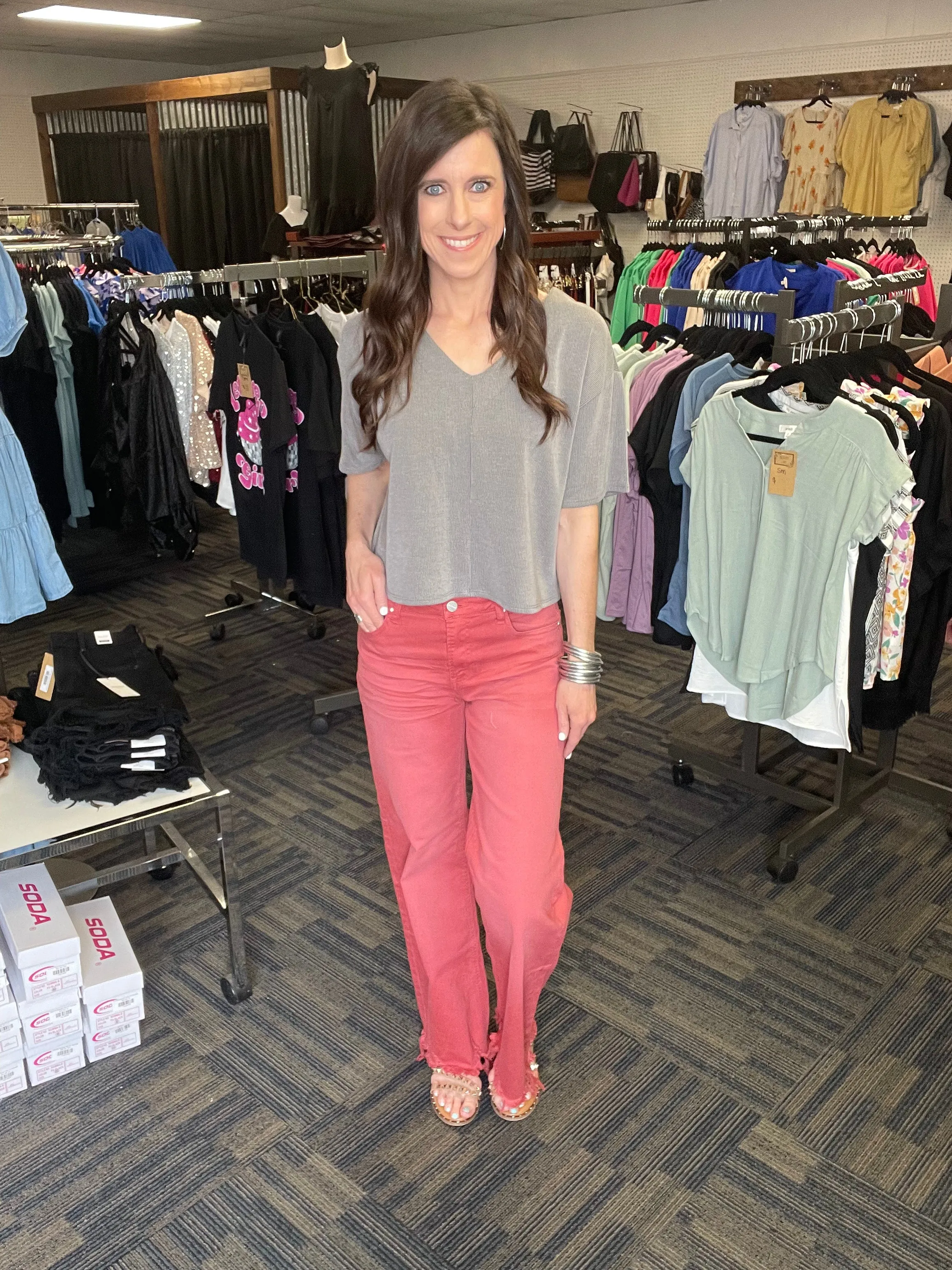 True Obsession Risen High Rise Wide Leg Jeans