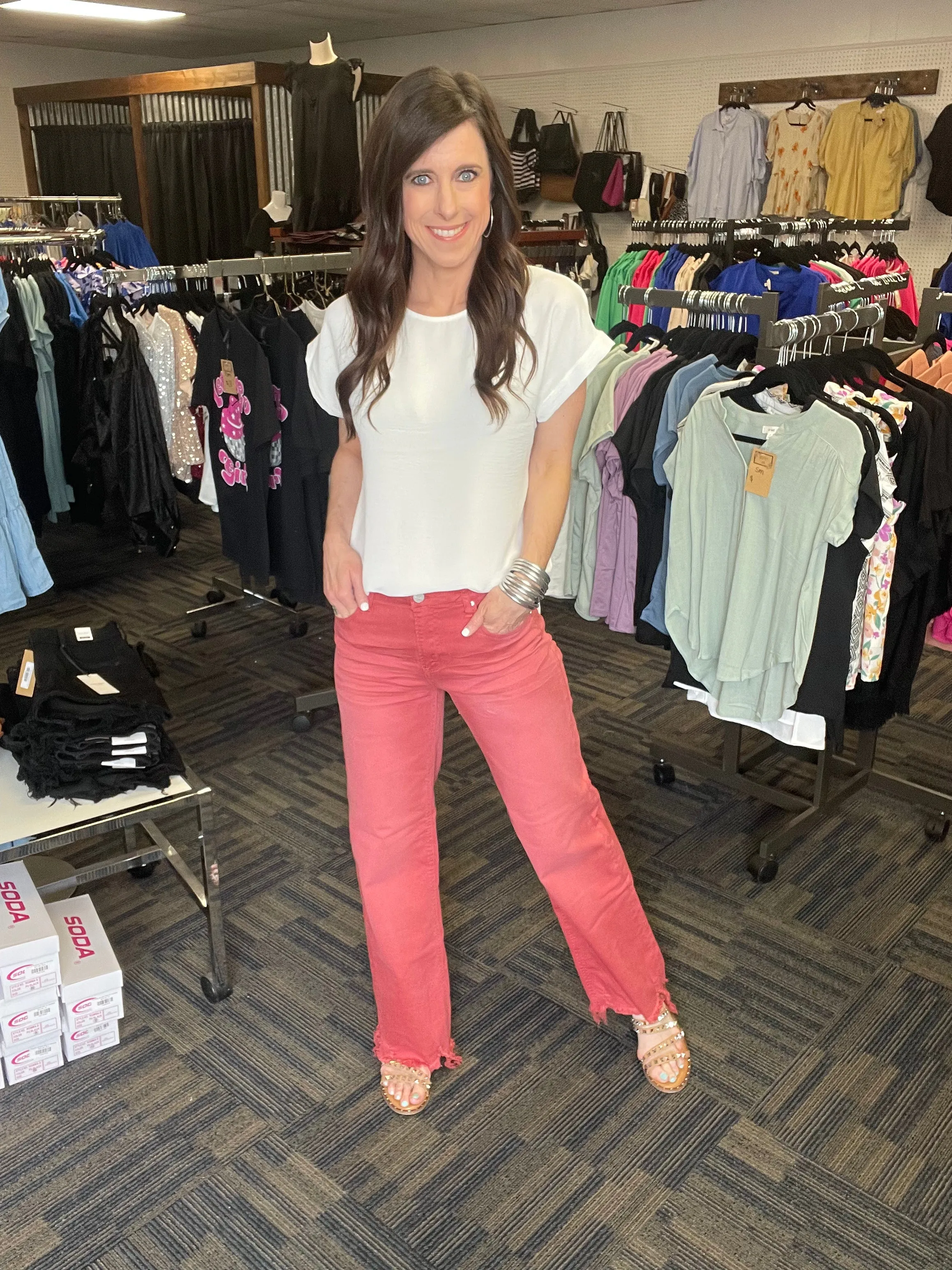 True Obsession Risen High Rise Wide Leg Jeans