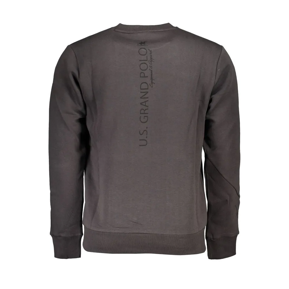 U.S. Grand Polo Gray Cotton Men Sweater