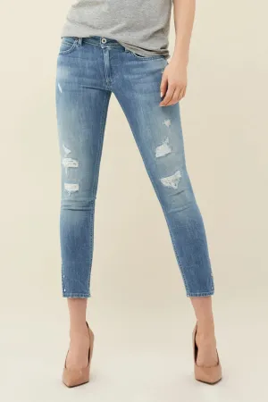 VAQUEROS PUSH UP WONDER CAPRI RASGADOS Y CON REMACHES