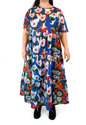 Variety Hour stunning poppy print maxi dress size XL