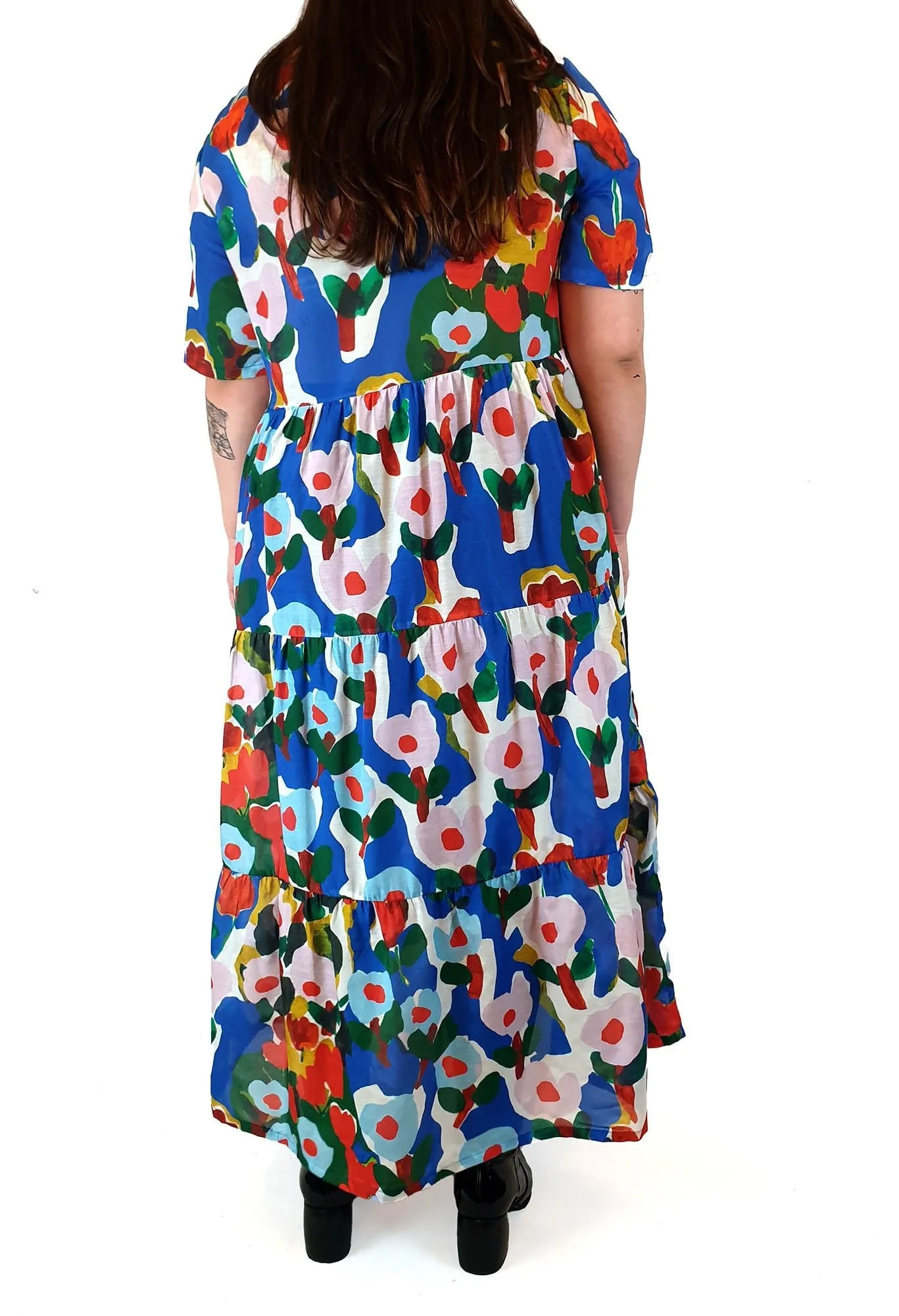 Variety Hour stunning poppy print maxi dress size XL