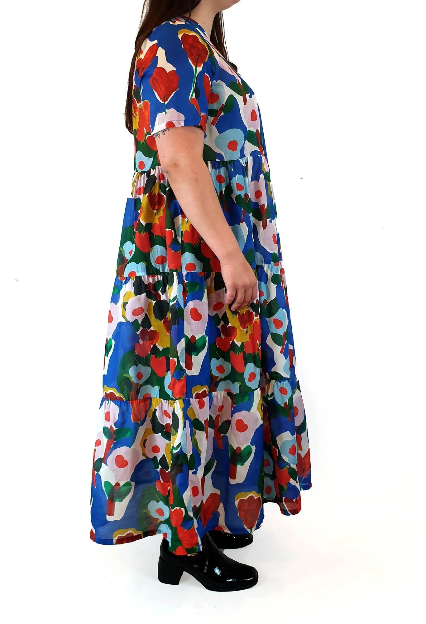 Variety Hour stunning poppy print maxi dress size XL