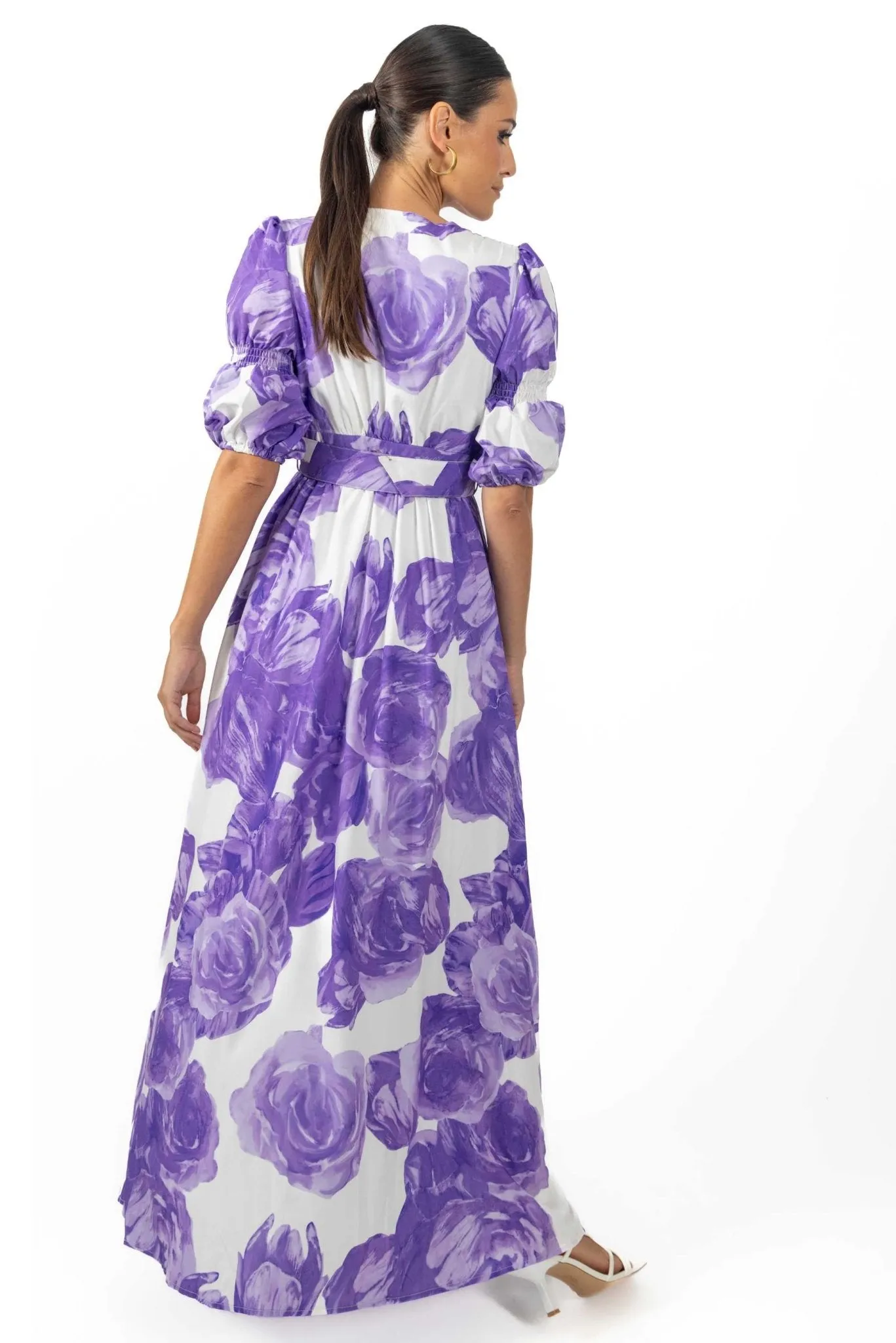 Verona Maxi Women's Floral Dress Lilac