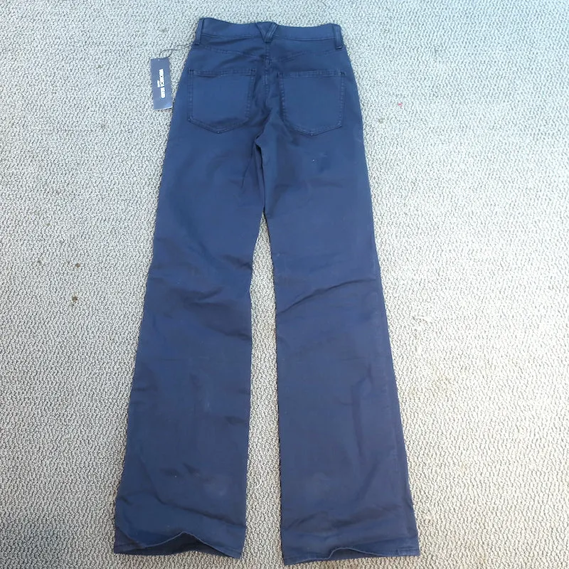 Veronica Beard Crosbie Wide-Leg Patch Pocket Jeans Navy Size 25 NEW