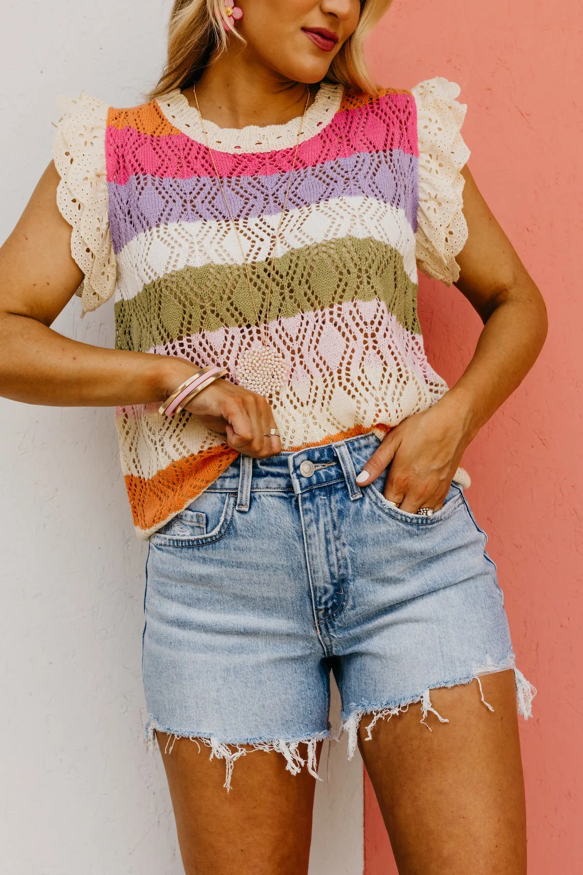 Vervet Denim | The Rebecca Raw Distressed Hem Shorts