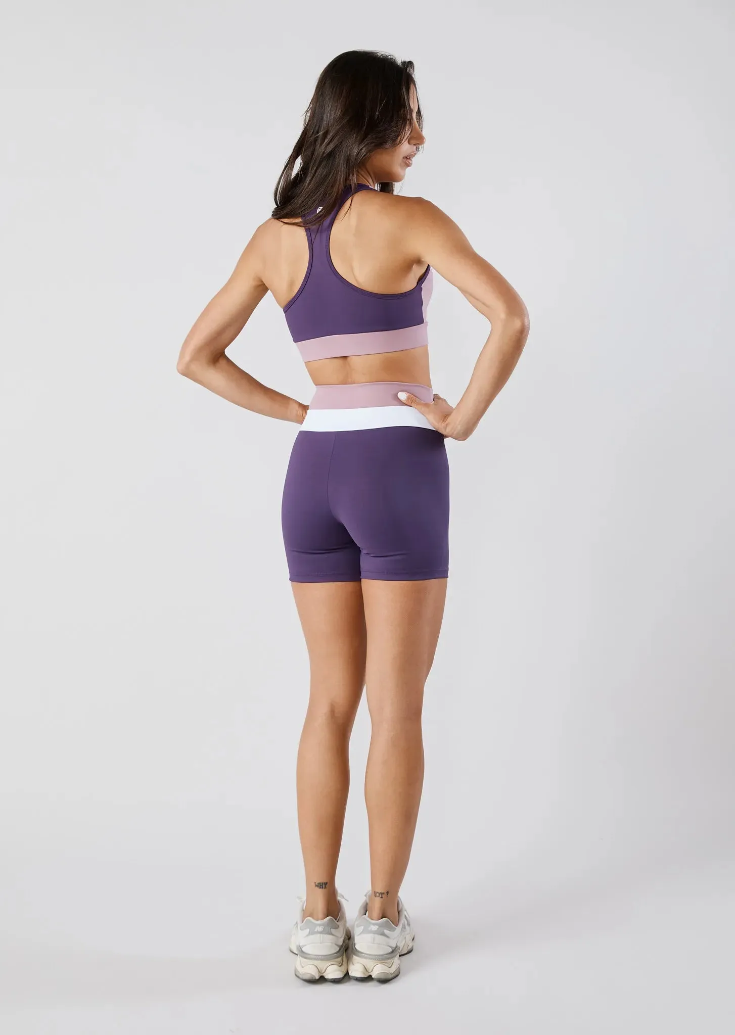 VICKY HIGH-WAISTED SHORTS - FIG