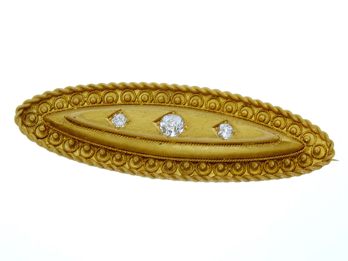 Victorian Diamond Bar Pin