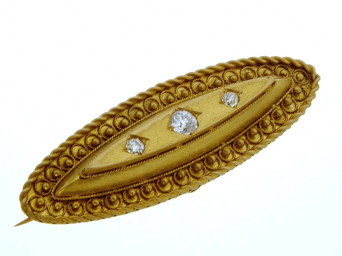 Victorian Diamond Bar Pin