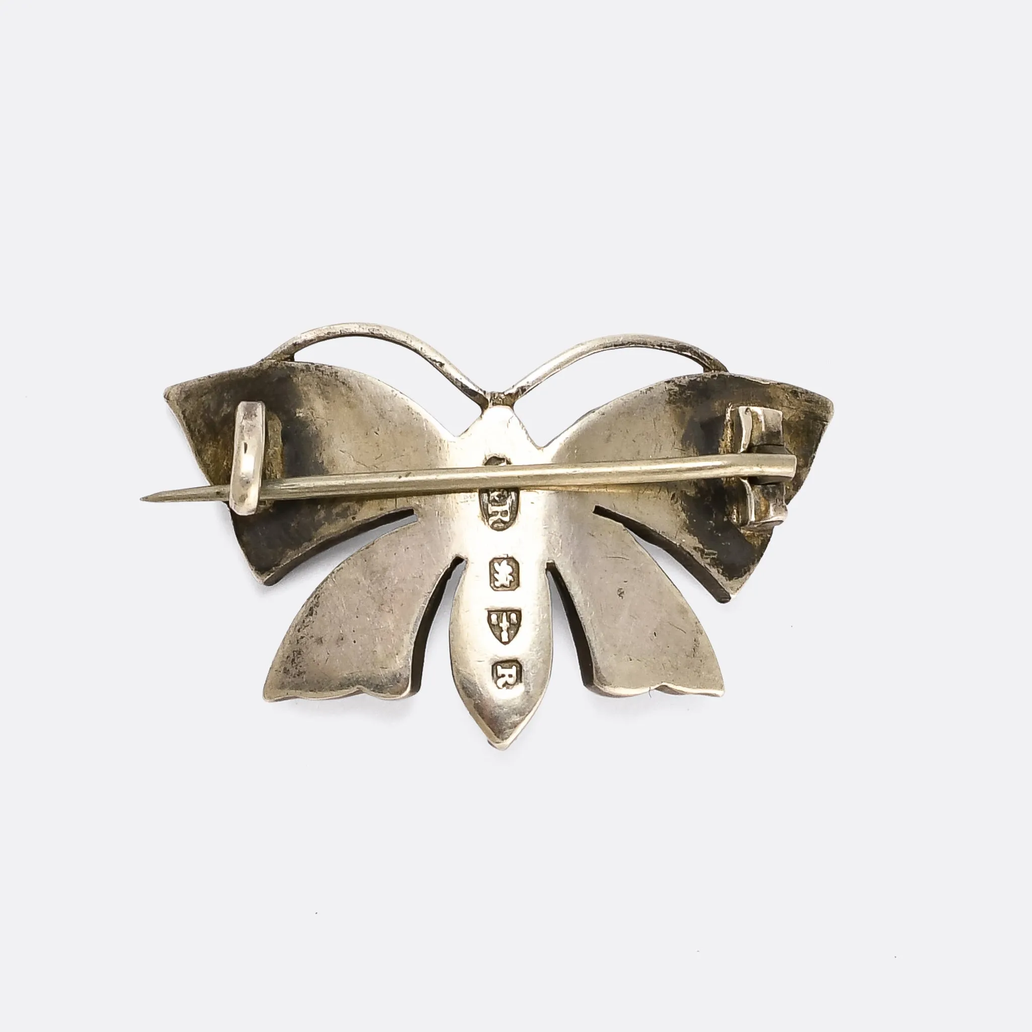 Victorian Paste Butterfly Brooch