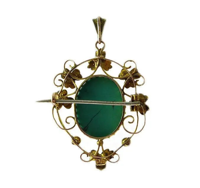 Victorian Turquoise Pendant